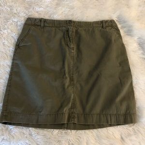 olive green skirt